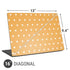 Yellow and White Hearts Universal Laptop 16in (13 x 9.4in) Skin
